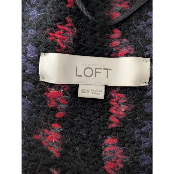 LOFT Fair Isle Alpaca Wool Blend Longline Vest XS/S - Picture 6 of 7